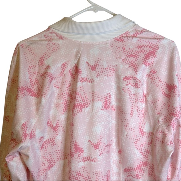 Zella Pink and White Women's Zip-Up‎ Jacket Size XL Sporty Athletic Golf Tennis - Picture 7 of 9